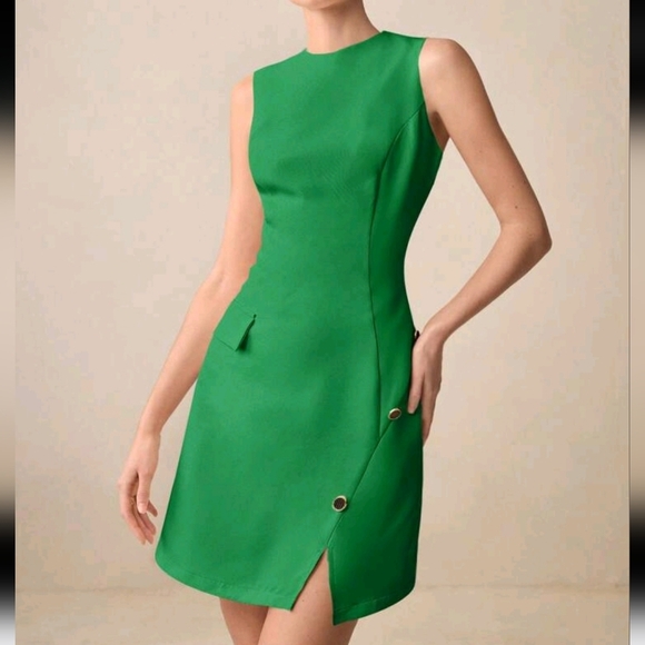Sleeveless Dress, Elegant Commuter Little Black Dress For Women, Summer - Picture 1 of 5